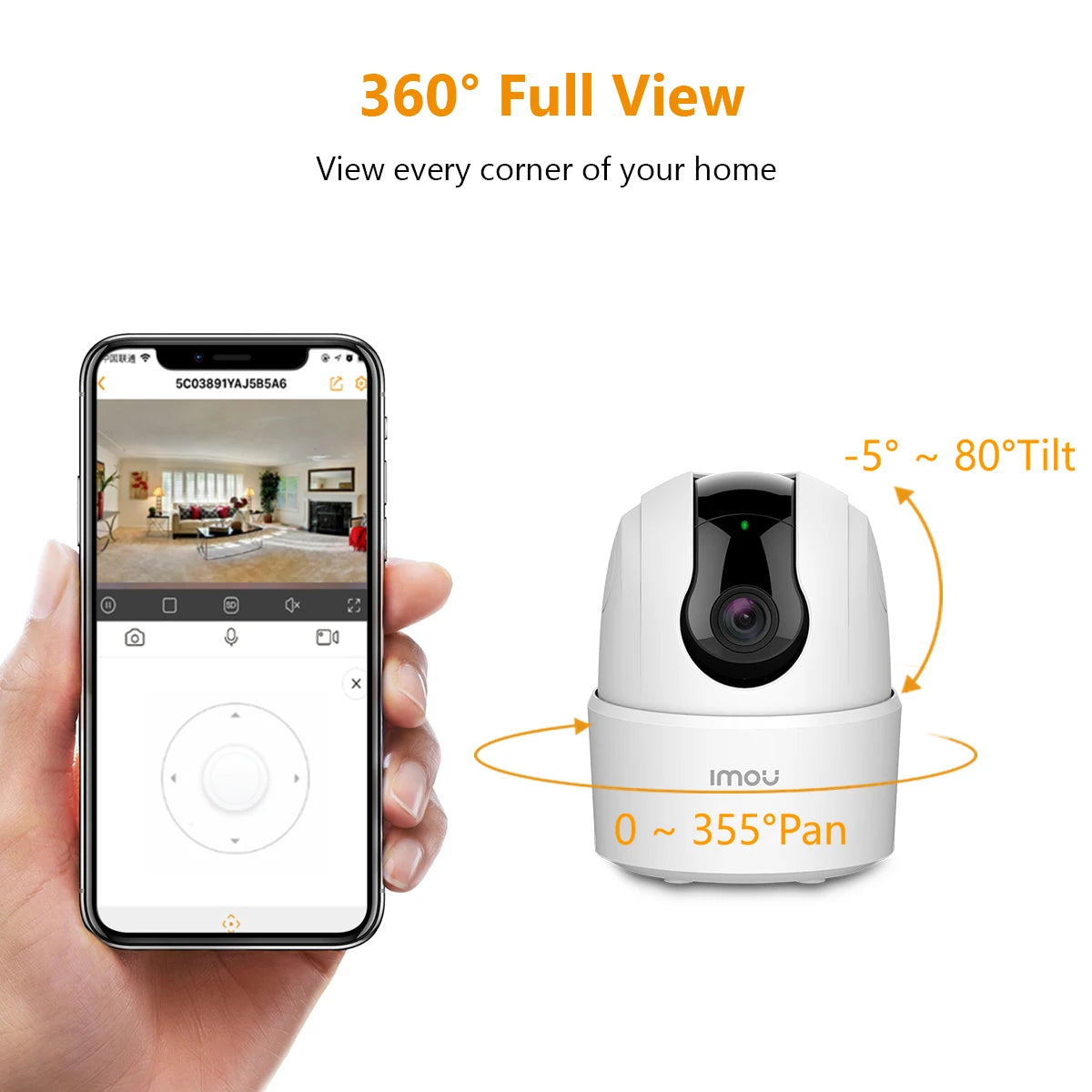2PCS IMOU Ranger 2C 4MP Wifi Camera Two-way Talk Surveillance Security 360° PTZ Protection Night Vision Smart Tracking Camera