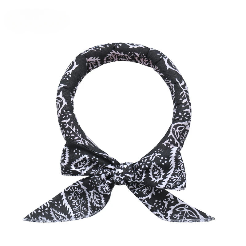 Pet Cooling Ice Scarf Cool Ice Towel Heatstroke Dogs Cats Ice Collar Adjustable Cat Collar Bib prevent heat stroke Dog Supplies