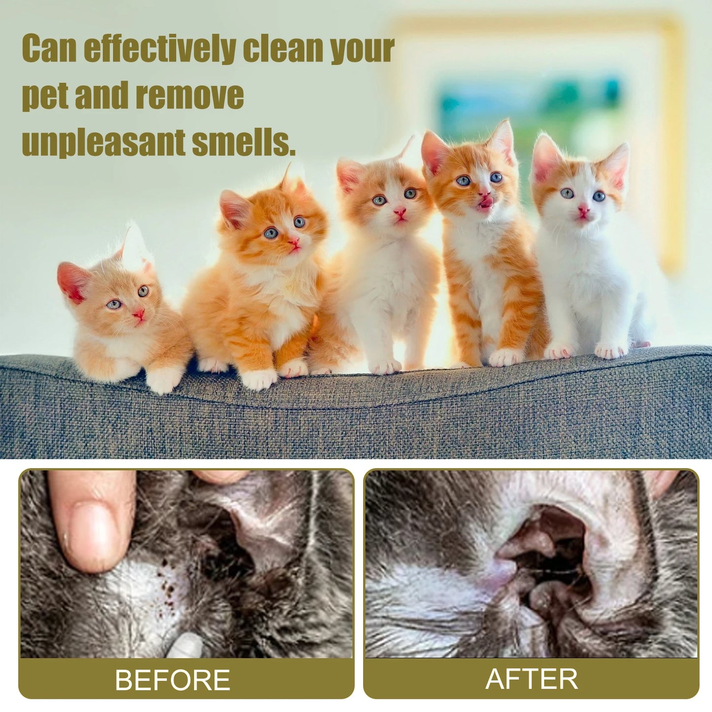 1-4PCS Pet Cleaning Wipes for Dogs and Cats Gently Remove Dirt Earwax Eye Stains and Mites Suitable for Daily Full Body Care