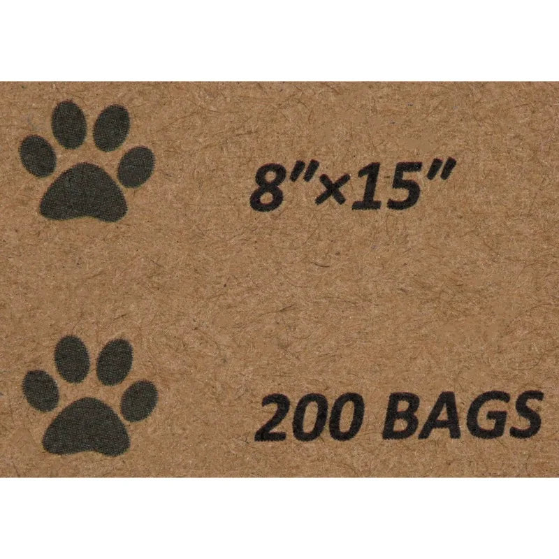 Dog Poop Bags, Poop Bags with Easy-tie Handles Unscented Leak Proof Dog Bags for Poop, USDA Certified 38% Biobased Dog