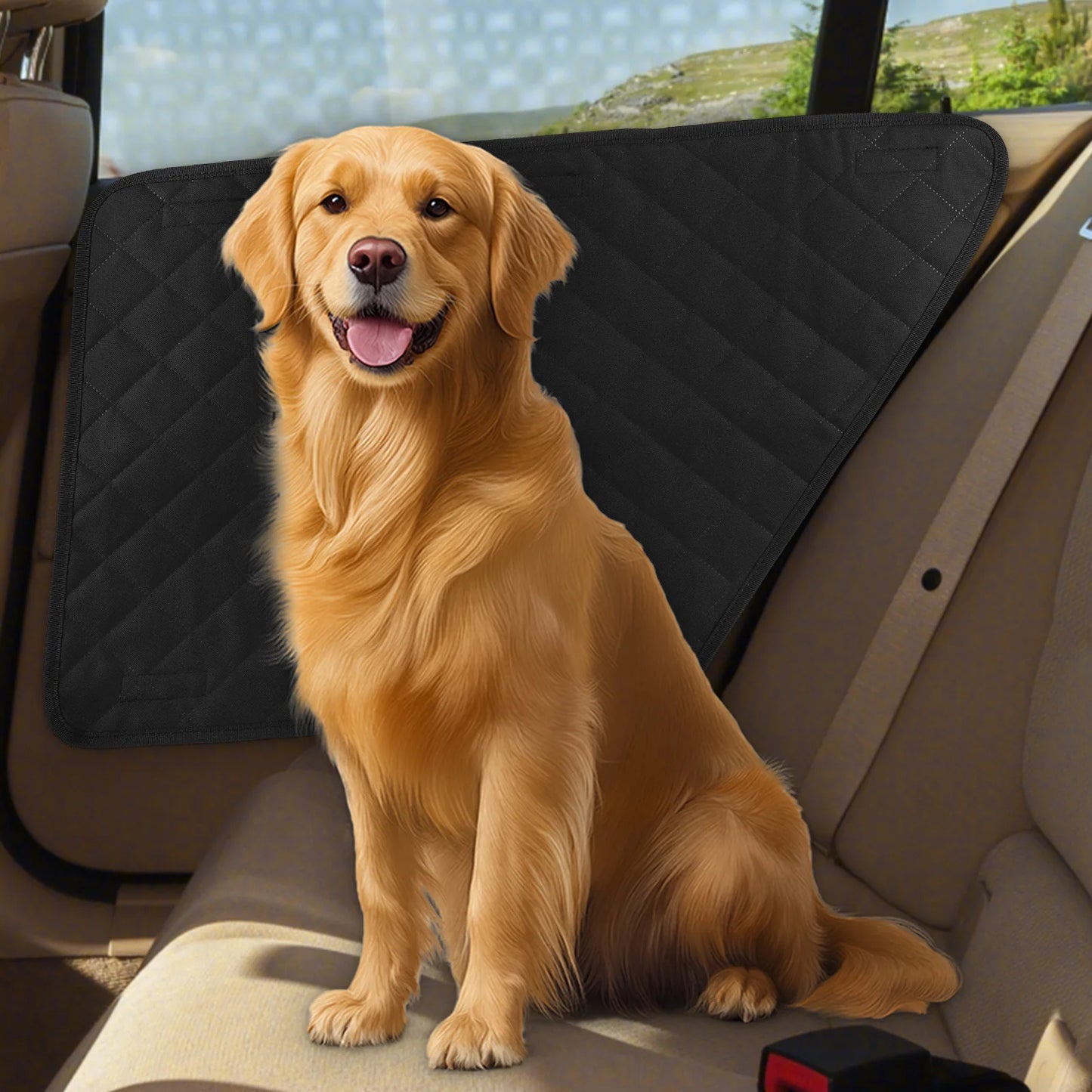 2Pcs Oxford Waterproof Car Door Protector Dog Anti-Scratch Car Interior Cover Washable Car Door Protect Mats for Car Truck & SUV