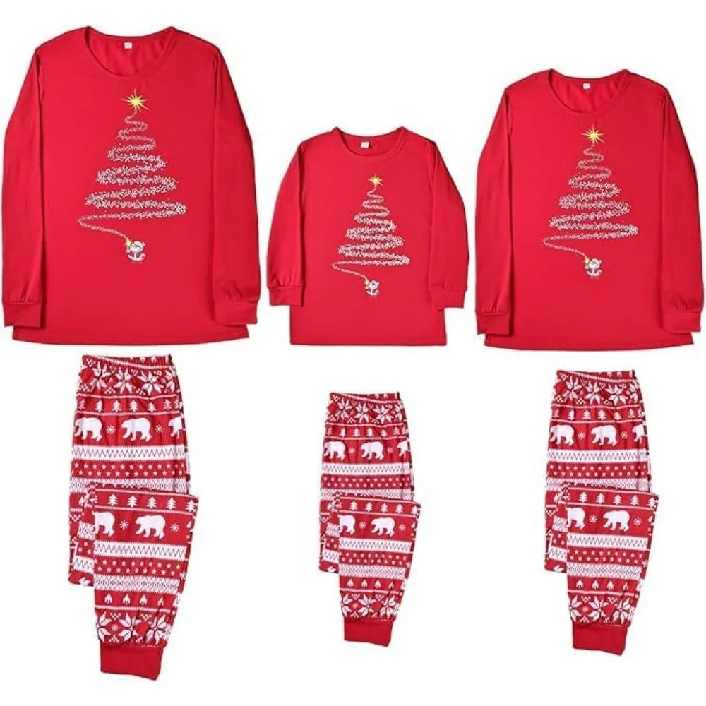 Christmas Pajamas Family Matching Pajamas Set Womens PJs Pyjamas Sleepwear Nightwear Set Christmas Pajamas Pyjamas Pjs
