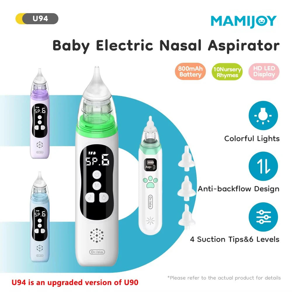 Baby Nose Cleaner Electric Nasal Absorber Silent Baby Obstruction Rhinitis Cleaner Nasal Aspirator For Newborn U94＆U90
