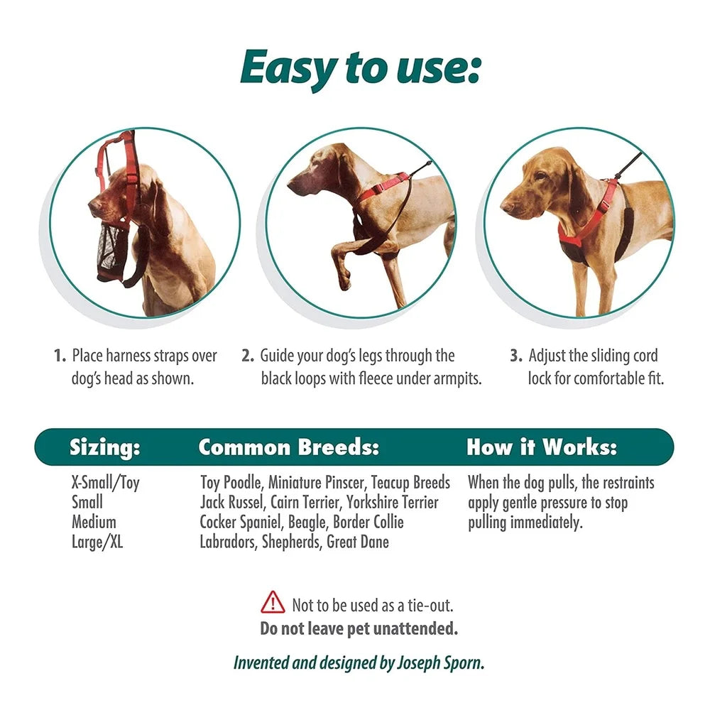 Non-Pulling Dog Harness with Built-in Storage Pouch Adjustable Nylon Mesh Reflective Stitching Comfortable Fit Walking Small