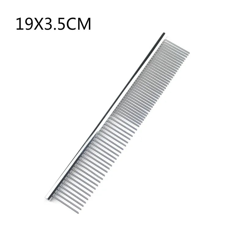 Stainless Steel Dog Comb Long Thick Hair Fur Removal Brush 16/19cm Pets Dog Cat Grooming Dematting Combs for Shaggy Dogs