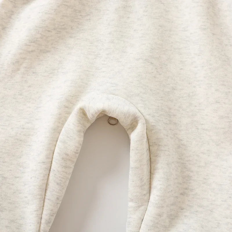 2025 Autumn Winter Baby Rompers Thick Lining Boys Jumpsuits Fur Lining Toddler Clothes Boys Outfit