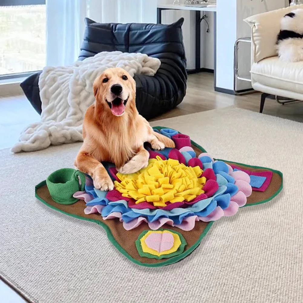 Pet Snuffle Feeding Mat Nosework Feeding Mat Dog Training Pad for Cats Dogs Portable Travel Use for Slow Eating & Smell Training