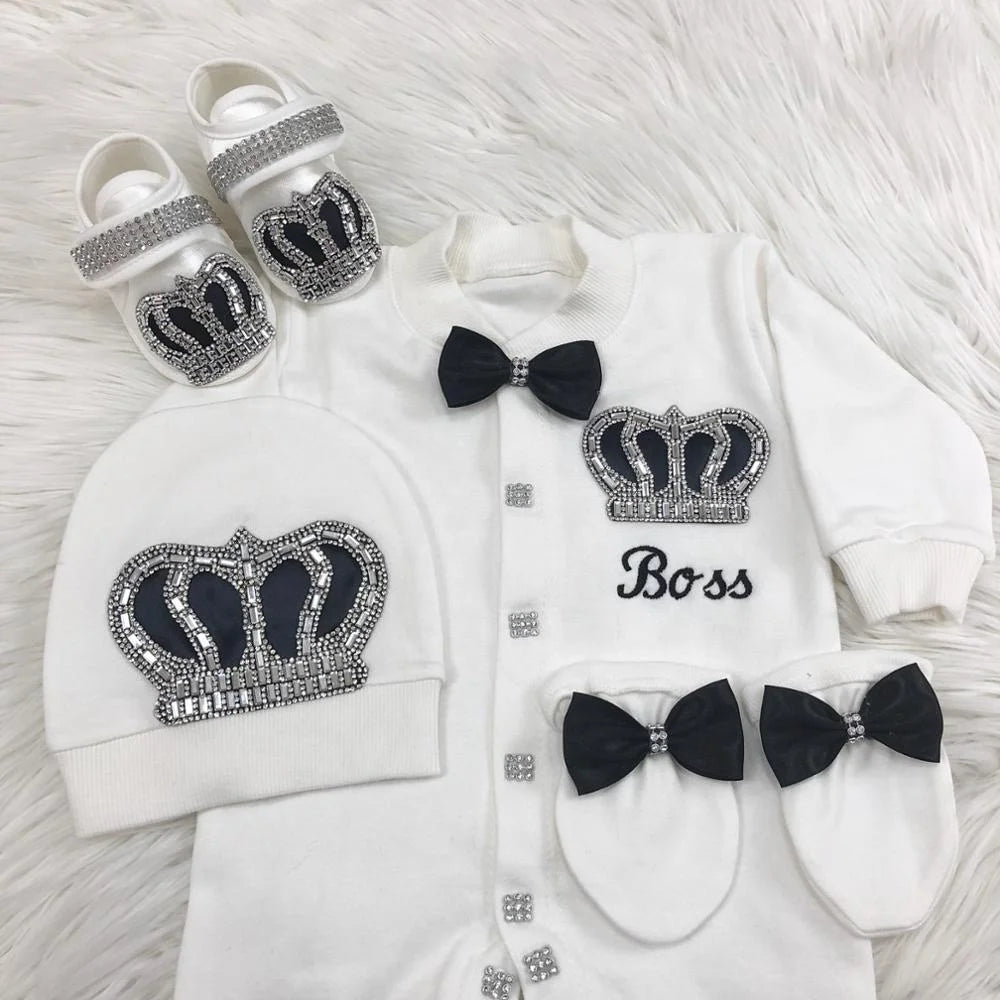 Newborn Baby Boy Outfits Kids Clothing Real Cotton Infant0 Products Shirt Pants Mittens Receiving Blanket