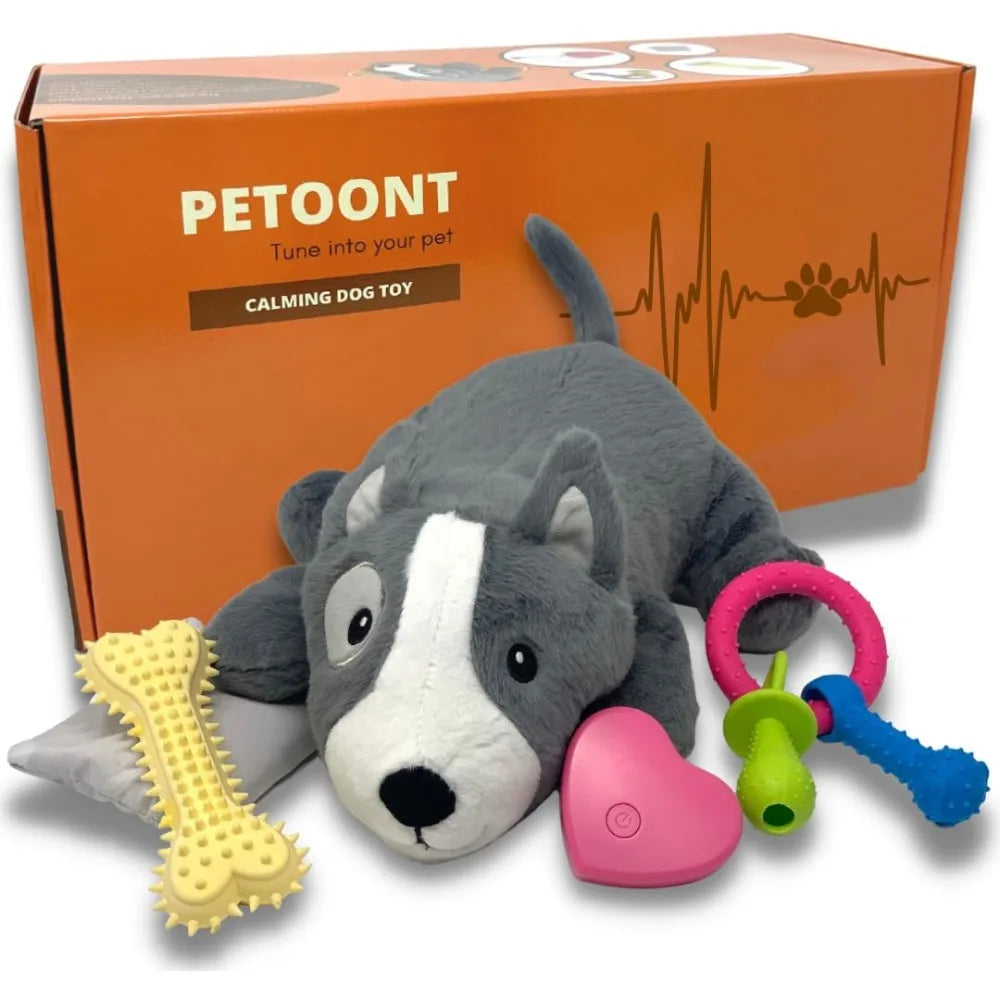 Puppy Heartbeat Toy for Dogs and Puppies – Sleep Aid and Anxiety Relief Stuffed Animal with Calming Heartbeat – Perfect for Dog