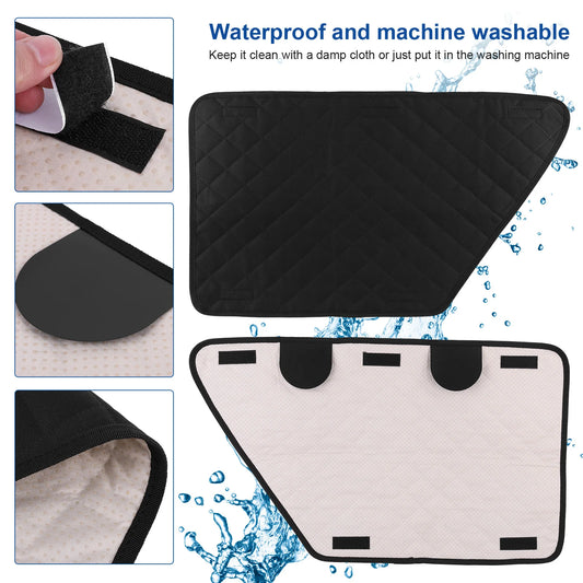 2Pcs Oxford Waterproof Car Door Protector Dog Anti-Scratch Car Interior Cover Washable Car Door Protect Mats for Car Truck & SUV