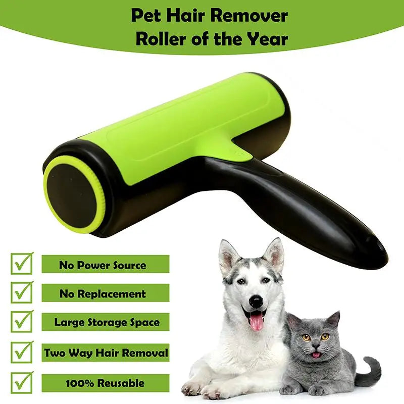 Pet Removes Hairs Cat and Dogs Green Cleaning Brush Fur Removing Animals Hair Brush Couch Sofa Carpets Clothing Combs Supplies