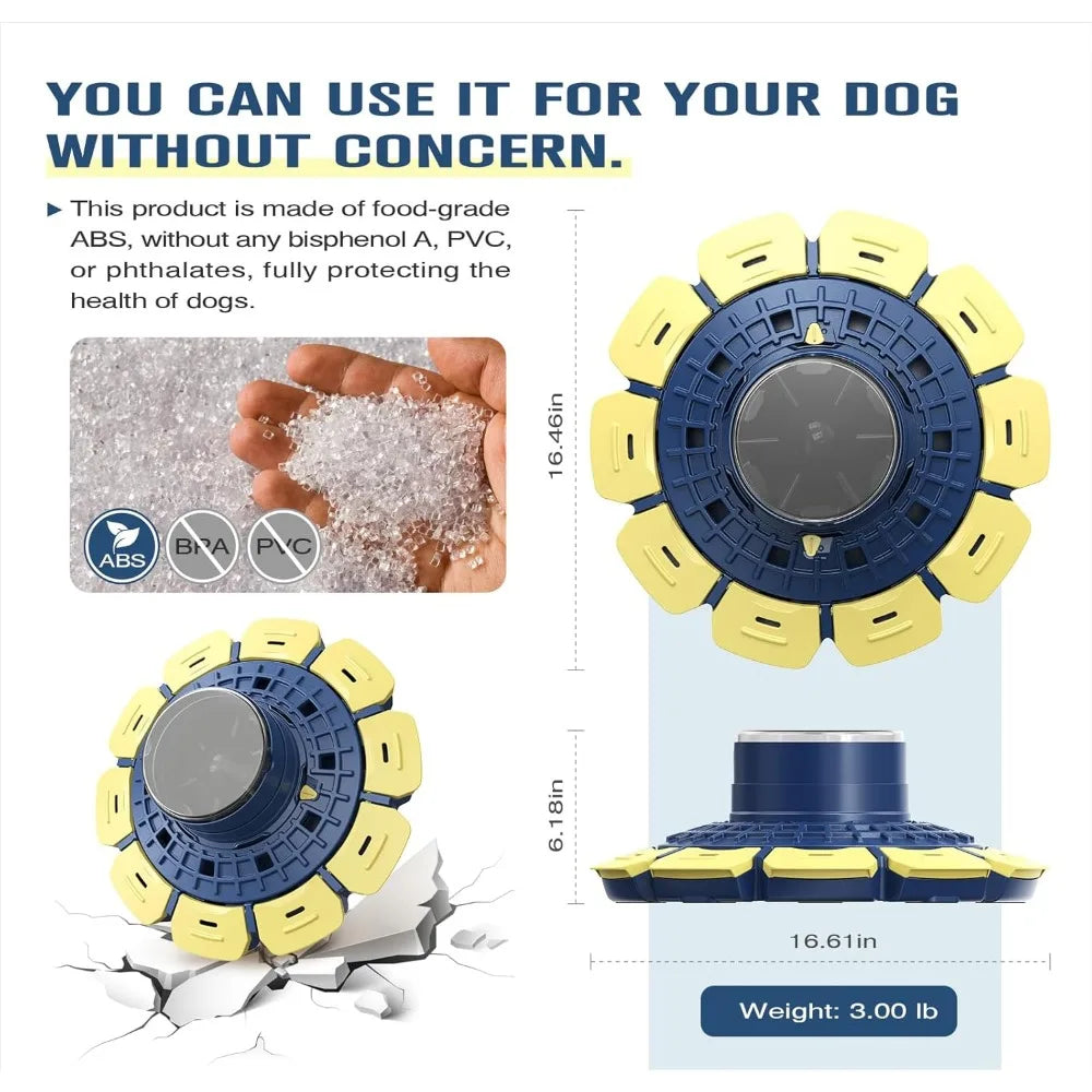 Level 3 in 1 Hard Dog Advanced Puzzle Toy for Smart Small/Medium/Large Dogs Difficult Challenging Food Puzzles Toys Slow F