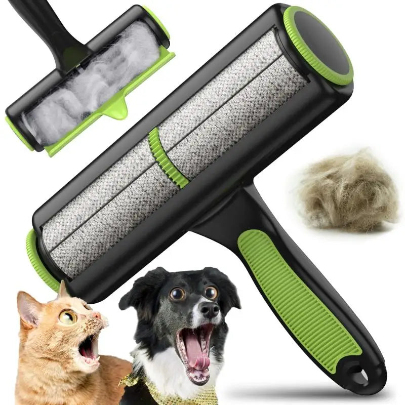 Pet Removes Hairs Cat and Dogs Green Cleaning Brush Fur Removing Animals Hair Brush Couch Sofa Carpets Clothing Combs Supplies