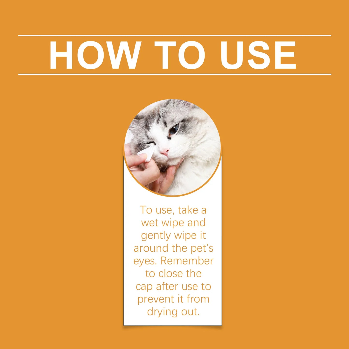 1-4PCS Pet Eye Wipes for Dogs and Cats Removes Tear Stains Gentle Eye Cleaning Wipes Safe for Sensitive Pet Eyes Daily Care