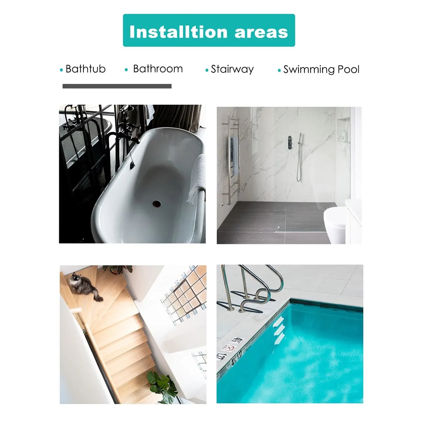 10 PCS Anti Slip Shower Tread Sticker Safety 2026Bathtub Strips Premium Adhesive Star Snowflak Decals for Bath Tub Shower Stairs