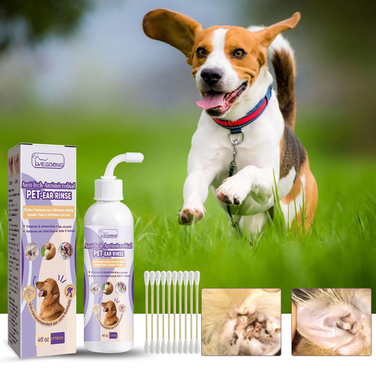 Pet Ear Wash Cats And Dogs Ear Water Cleaning Ear Mite Ear Drops Ear Drops Department Care Pet Cleaning Products