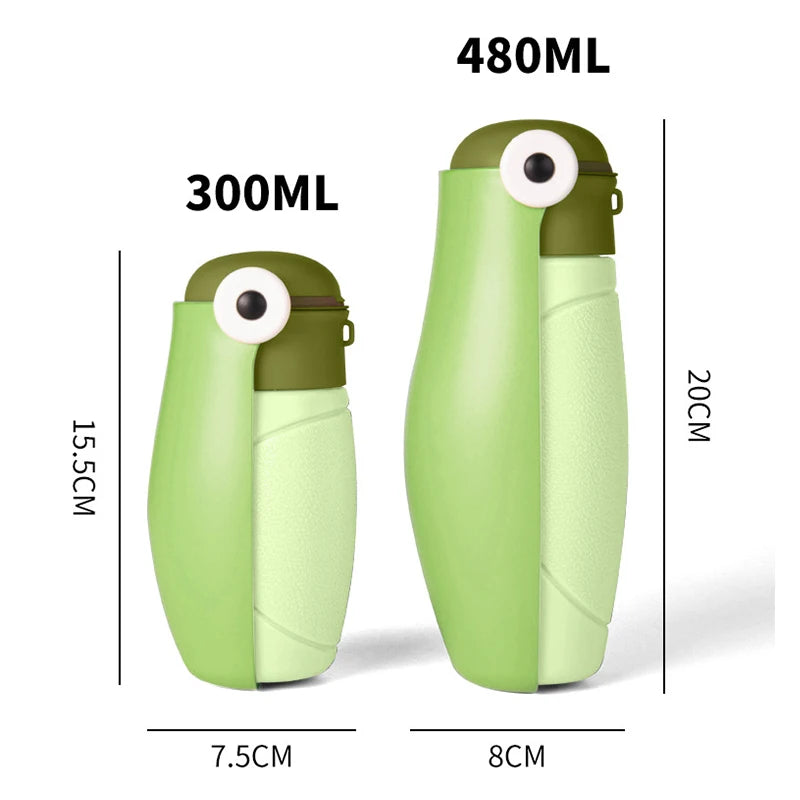 Portable Pet Water Dispenser Feeder Leak Proof With Drinking Cup Dish Bowl Outdoor Walking Hiking Travel Dog Water Bottle