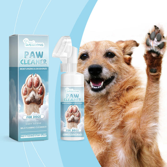 1-4PCS No Rinse Pet Paw Cleaner Foam for Dogs Gentle Foot Wash Cleans Dirty Paws Deodorizes Moisturizes and Protects Pads