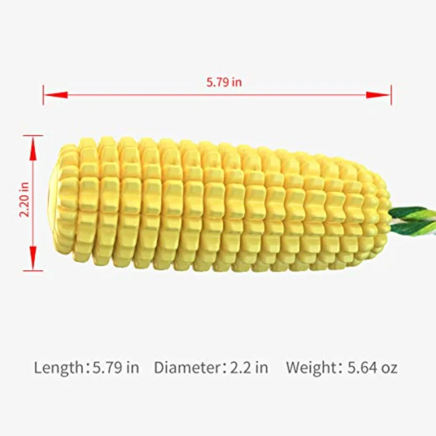 Dog Chew Toys for Aggressive Chewers Indestructible Tough Durable Squeaky Interactive Dog Toys Puppy Teeth Chew Corn Stick Toy