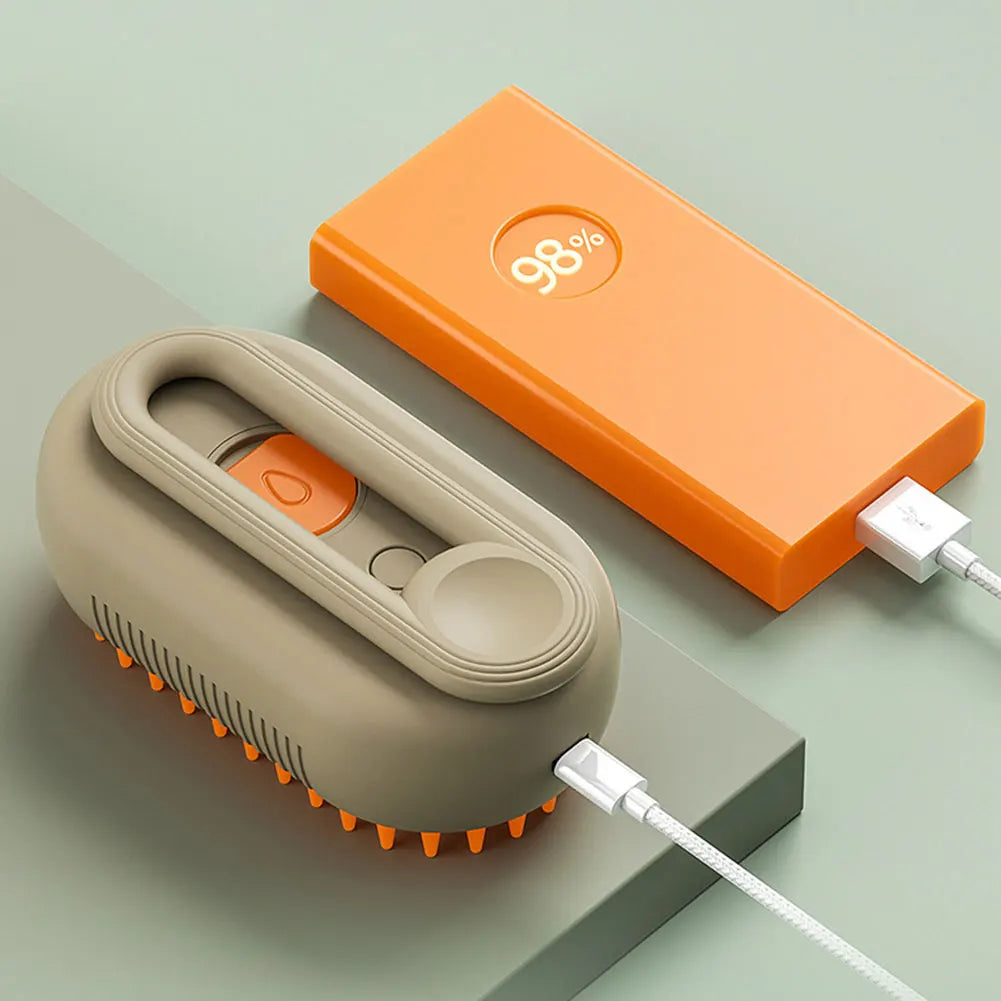 Cat Steam Brush 3 in 1 Massage Grooming Brush Dog Brush Pet Hair Cleaning Brush Comb for Cats and Dogs