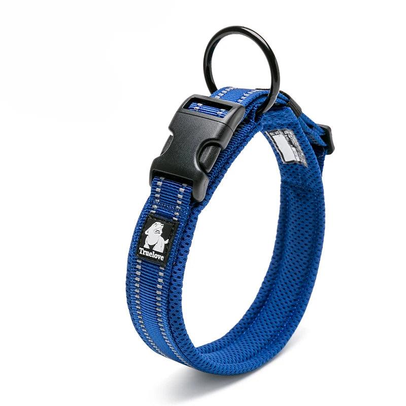 Dog Walking Collar Comfort Padded with Buckle Nylon Traveling Collar Tactical Dog Suplpies 11 Colors Size XXS-XXXL
