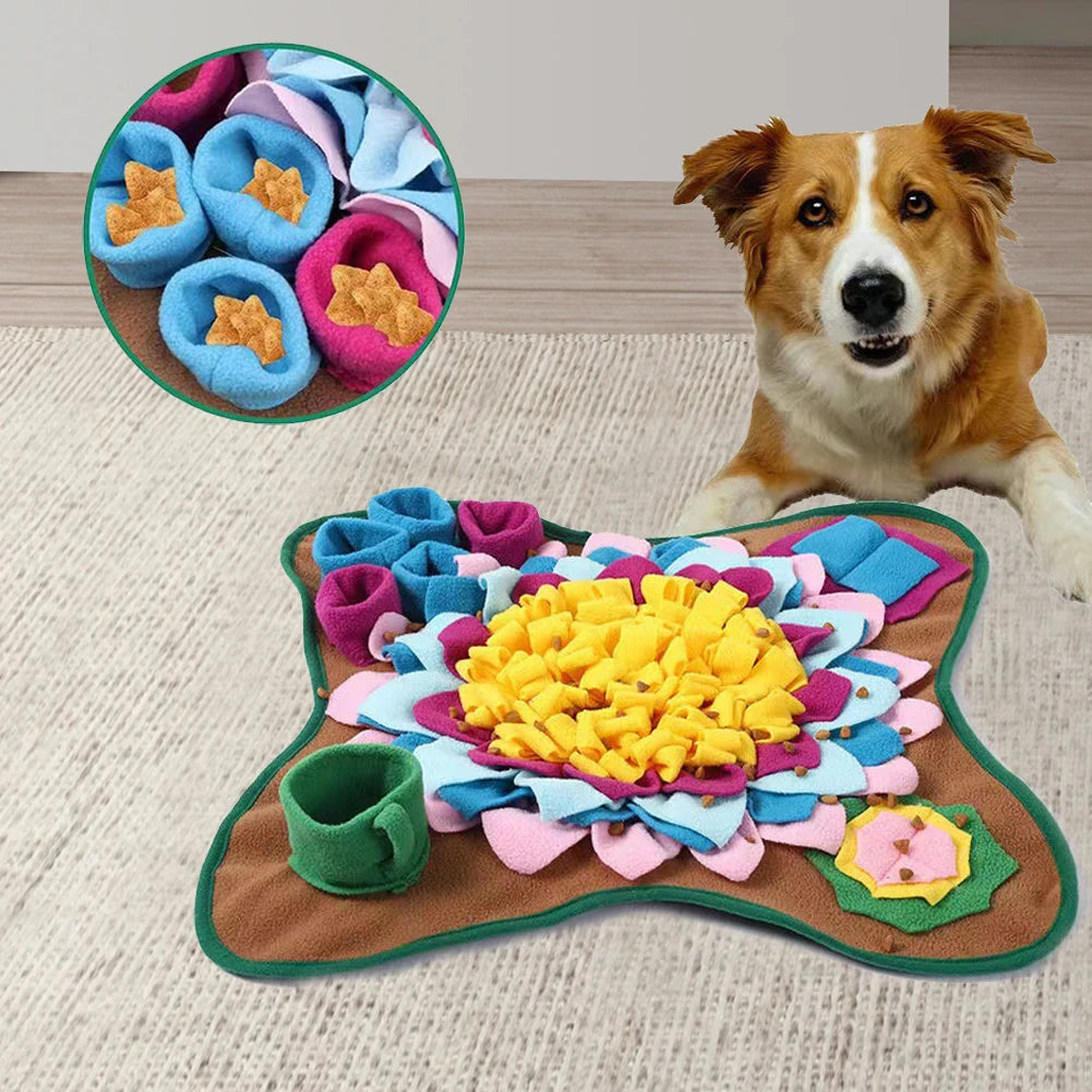 Pet Snuffle Feeding Mat Nosework Feeding Mat Dog Training Pad for Cats Dogs Portable Travel Use for Slow Eating & Smell Training
