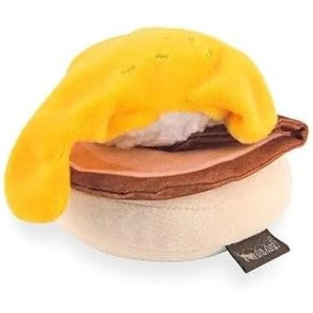 P.L.A.Y. Cute Plush Dog Toys - Brunch Breakfast Food Themed Durable Squeaker Chew Toys, Great for Puppies & Small, Medium, Large