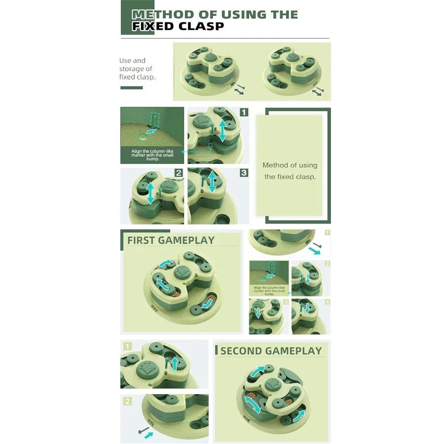 Dog Puzzle Toy for Small Medium Large Dogs Puppy Food Treat Toys Level 3 in 1 Interactive Mental Stimulation Brain Games