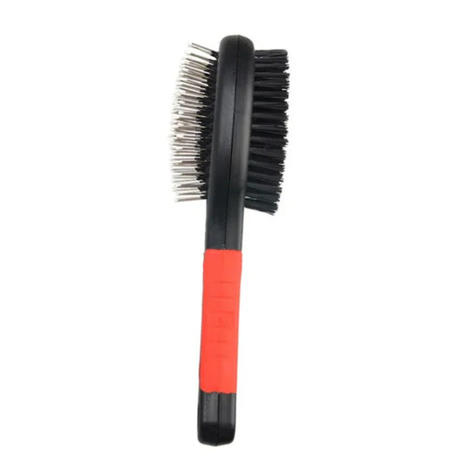 Double Faced Pet Dog Comb Plastic Handle Long Hair Brush Puppy Cat Massage Bath Brush Pet Grooming Tools Dog Accessories