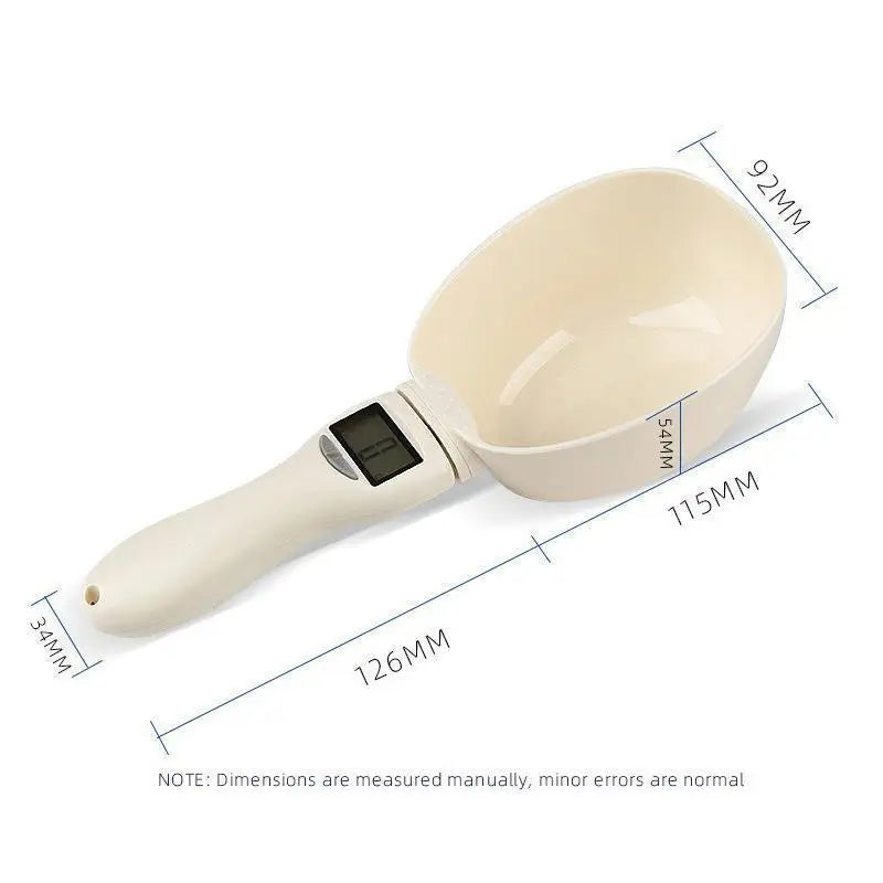 Pet Cat Food Weighing Cat Food Electronic Measuring Scoop Dog Food Measuring Weighing Scoop Pet Supplies