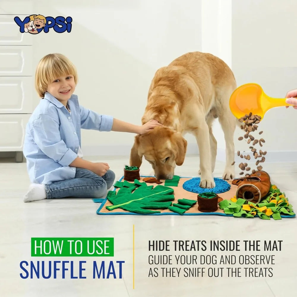 Snuffle Mat for Dogs Large Breed 39.4''x23.6''- Interactive Dog Toys for Boredom - Sniff mat - Mental Stimulation - Enrichment T