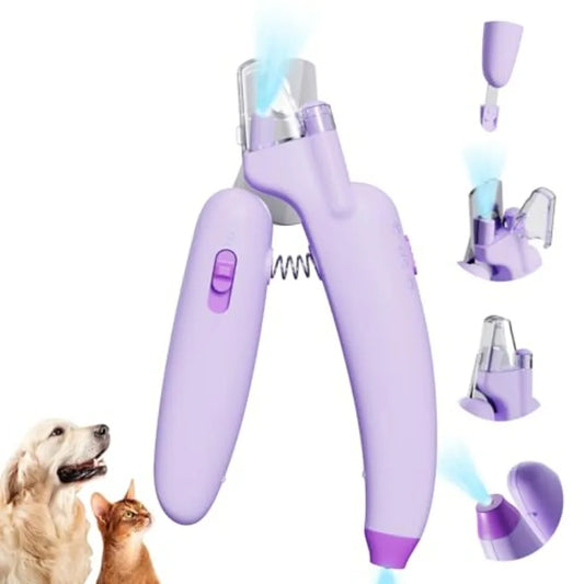Professional Dog and Cat Nail Clippers with Powerful Safety Guard and Builtin Nail File for Large to Medium Breeds Prevents Ove