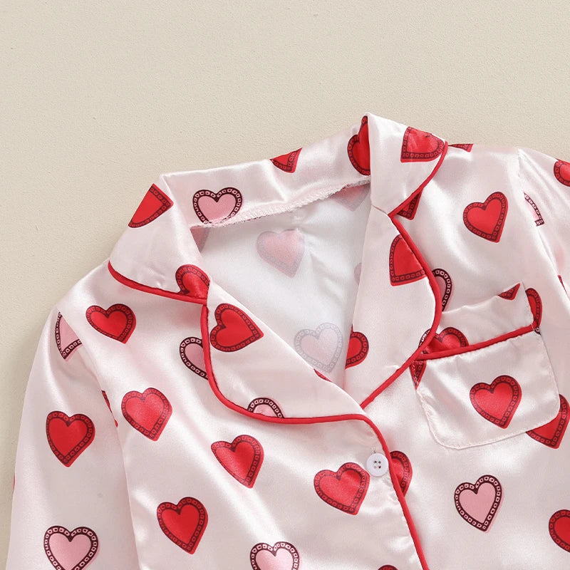 Kids Cozy Autumn Lounge Set Plaid Print Flannel Button-Up Shirt Comfy Elastic Waist Jogger Pants Pajama Set