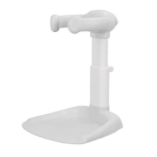 Adjustable Baby Shower Rack, Foldable Anti-Slip Standing Bath Caddy For Infants, Secure Bath Organizer With Shower Head Holder