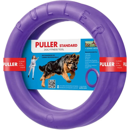 Puller Outdoor Dog Ring Toys - Dog Fetch Toy & Tug of War Dog Toy for Small Medium Large Dogs - Dog Ball & Soft Dog Frisbee Alt