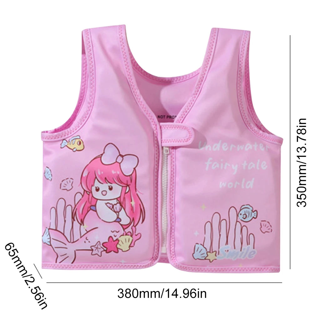 3D Child Bathing Swimming Life Float Cartoon Animal Kids Buoyancy Floating Vest Baby Swimwear for Toddler Girls Boys