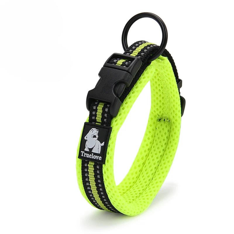 Dog Walking Collar Comfort Padded with Buckle Nylon Traveling Collar Tactical Dog Suplpies 11 Colors Size XXS-XXXL