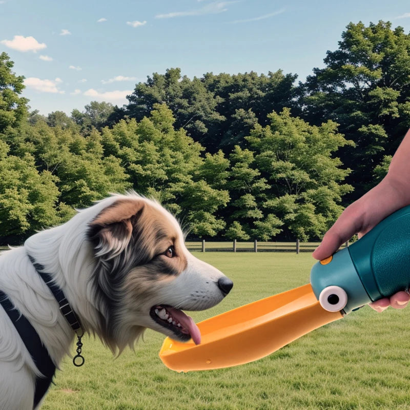 Portable Pet Water Dispenser Feeder Leak Proof With Drinking Cup Dish Bowl Outdoor Walking Hiking Travel Dog Water Bottle