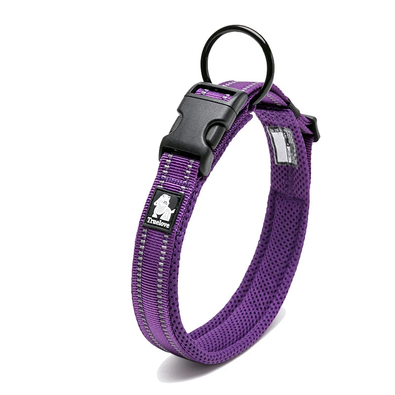 Dog Walking Collar Comfort Padded with Buckle Nylon Traveling Collar Tactical Dog Suplpies 11 Colors Size XXS-XXXL