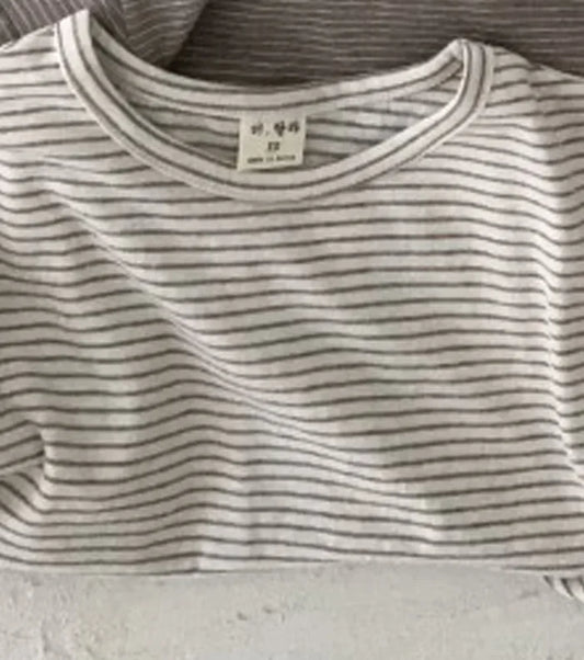 Baby Boy Stripe Shirt Summer Casual Short Bat Sleeve Kids Shirt for Boys Clothing Children Girls Sports Shirt Cotton Tops