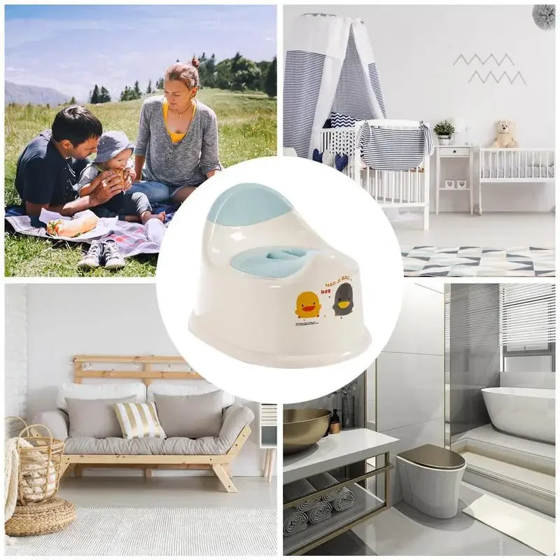 Baby Potty Training Seat Kids Toilet Training Spill Proof Easy Cleaning Potty Toilet Travel Toilet Outdoor Portable Potty