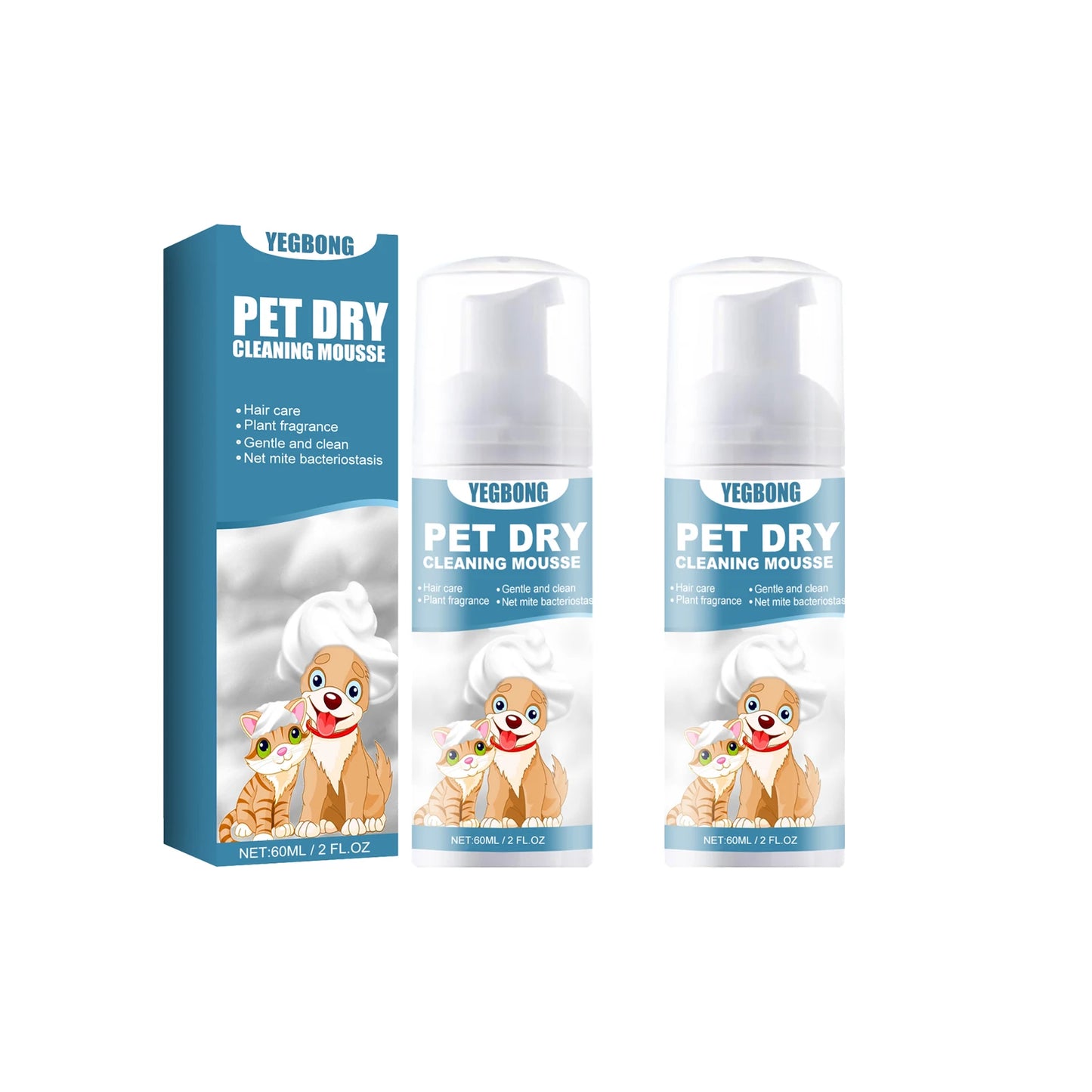Pet Dry Shampoo Gentle Odor Neutralizing Hair Softening No Rinse Vet Recommended for Puppies Kittens Sensitive Skin