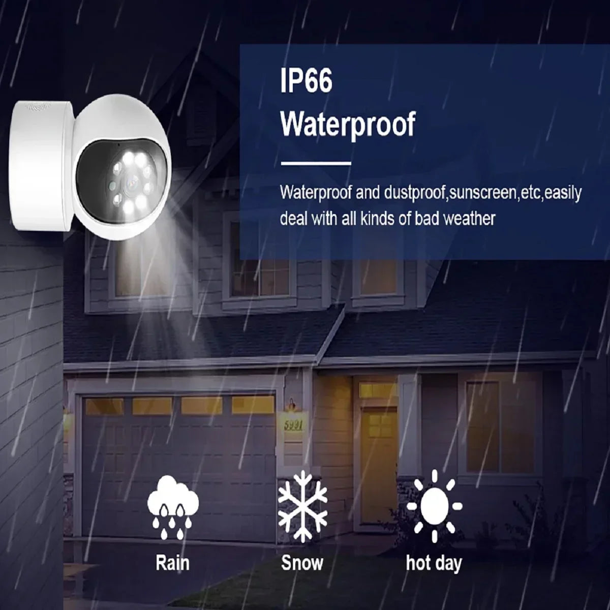 4K Smart WiFi IP Camera Indoor Wireless Security Baby Monitor Supports Two-way Audio Color Night Vision Home Surveillance Camera