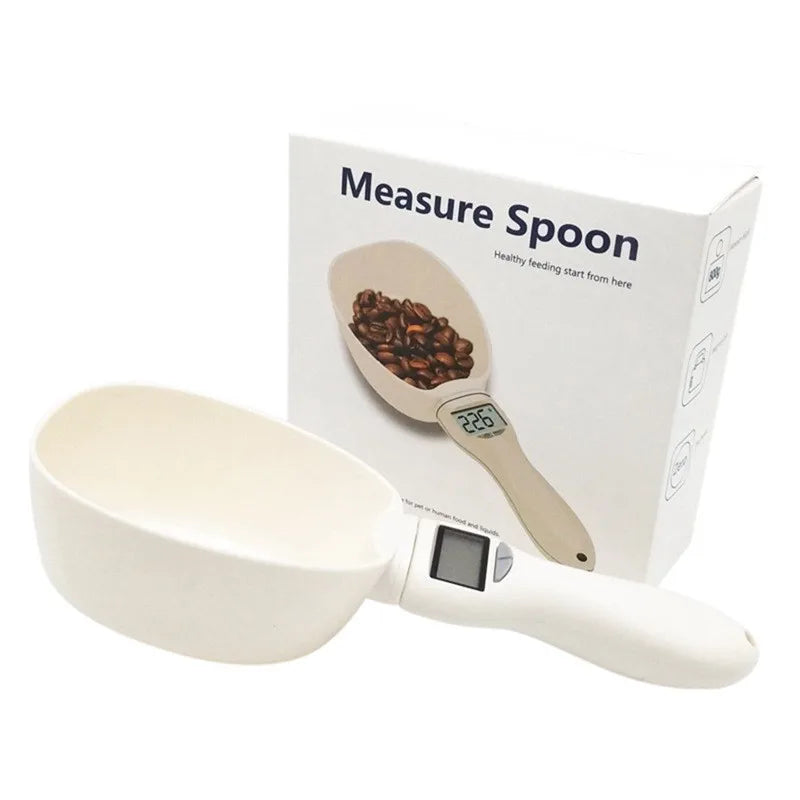 Pet Cat Food Weighing Cat Food Electronic Measuring Scoop Dog Food Measuring Weighing Scoop Pet Supplies