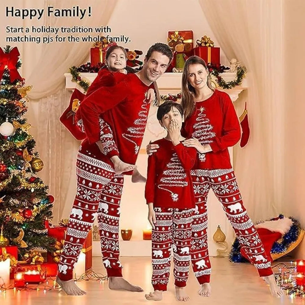 Christmas Pajamas Family Matching Pajamas Set Womens PJs Pyjamas Sleepwear Nightwear Set Christmas Pajamas Pyjamas Pjs