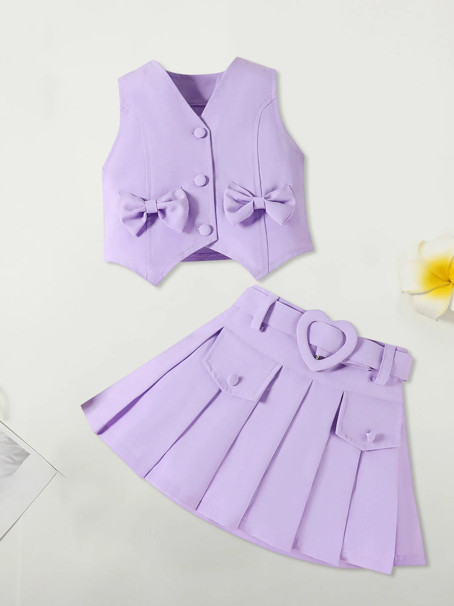 Adorable Baby Girls Clothes Cute Ruffle Sleeveless Top with Floral Print Skirt and Matching Headband 3 Piece Set