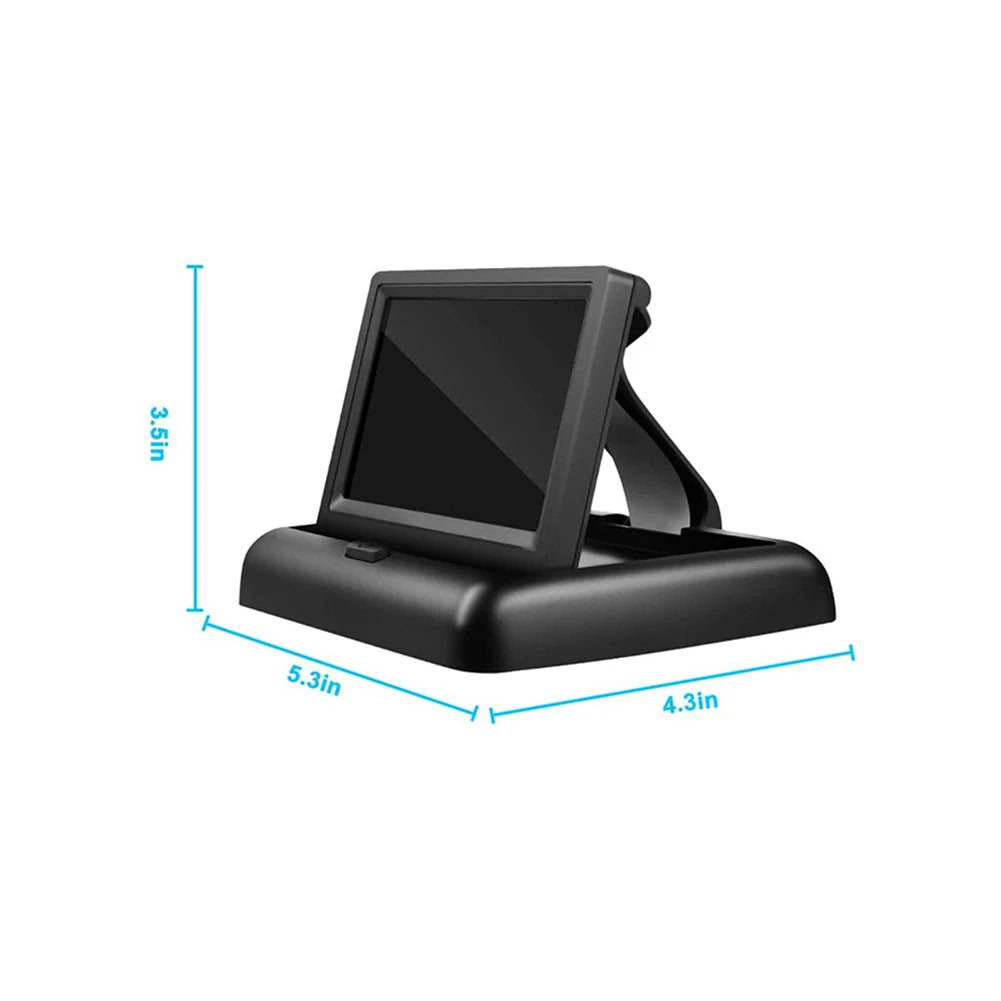 4.3 Inch HD LED Car Seat Camera Waterproof 8LED IR Night Vision Car Seat Mirror Display Folding Screen Headrest Monitor Display