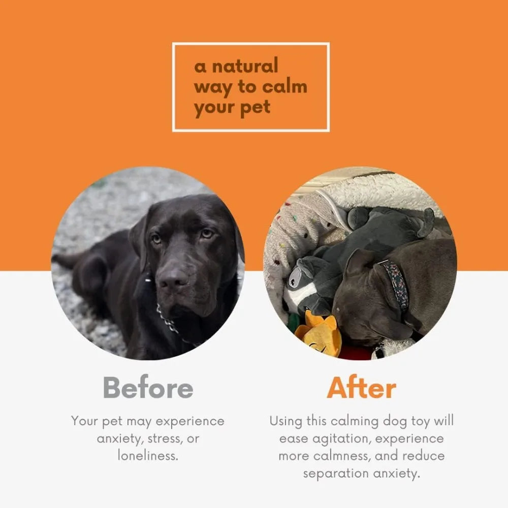 Puppy Heartbeat Toy for Dogs and Puppies – Sleep Aid and Anxiety Relief Stuffed Animal with Calming Heartbeat – Perfect for Dog