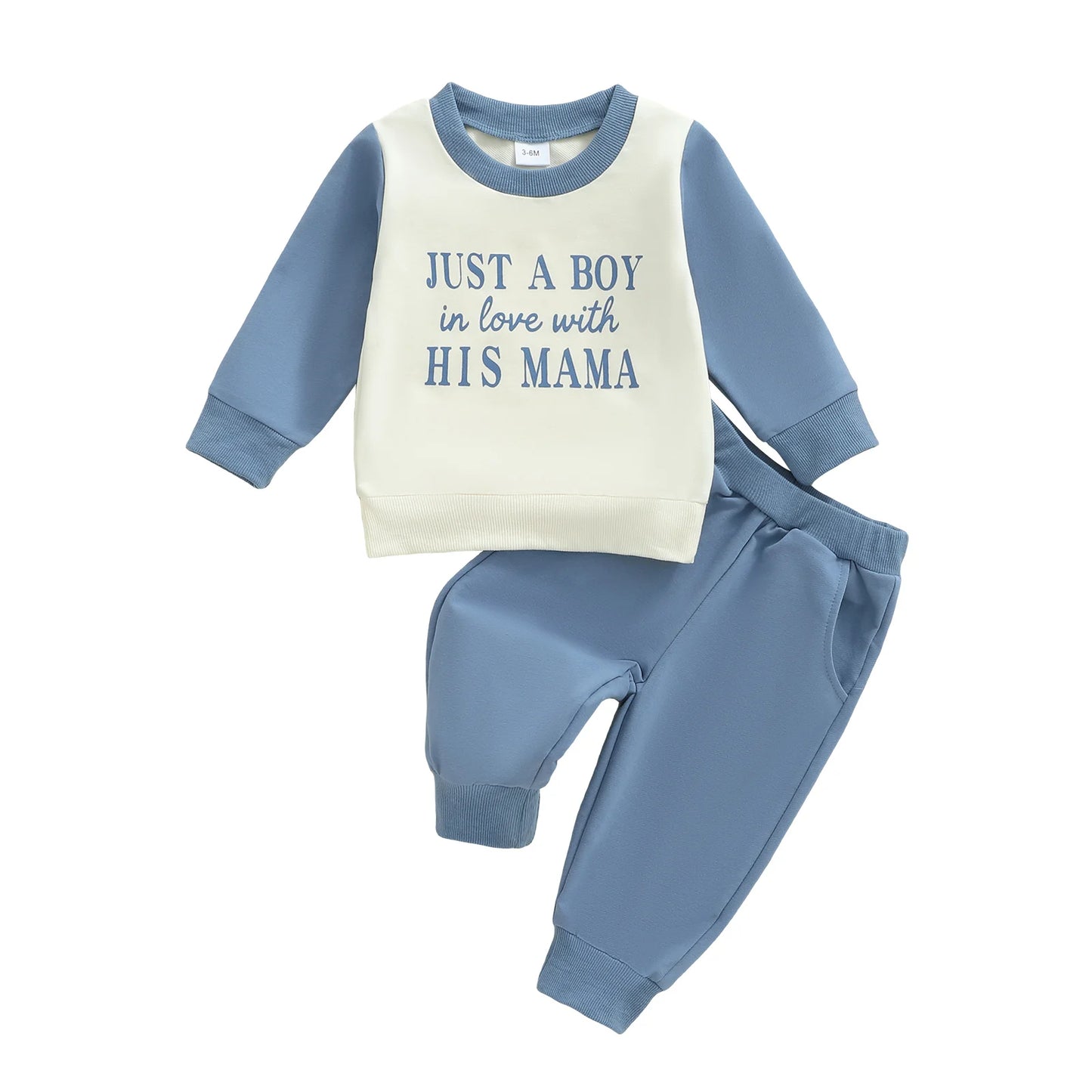 Infant Unisex Autumn Clothes Set with Cute Printed Top and Comfortable Elastic Waist Pants for Toddlers 2 Piece Outfit