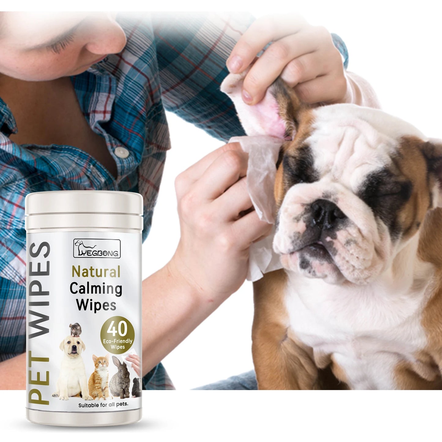 1-4PCS Pet Cleaning Wipes for Dogs and Cats Gently Remove Dirt Earwax Eye Stains and Mites Suitable for Daily Full Body Care